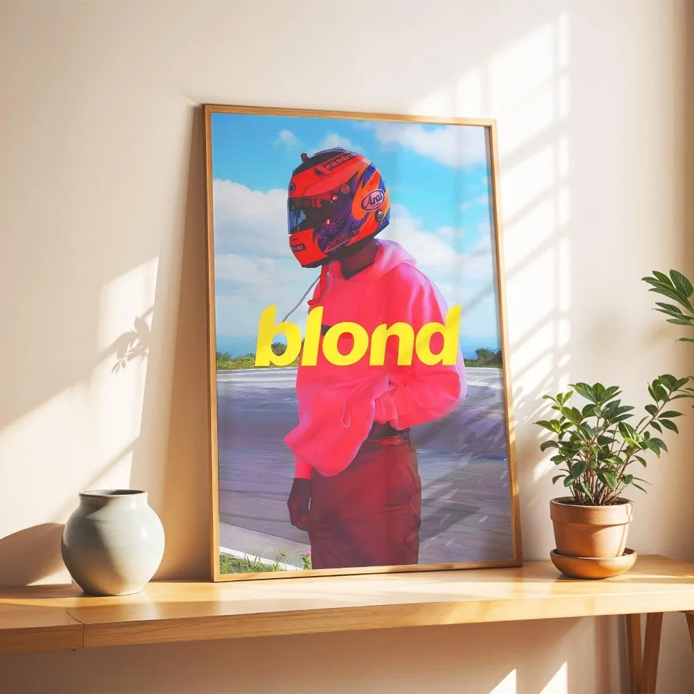 Frank Ocean Blond Album Prints Poster Pop Music Artists Canvas Painting for Living Room Home Decor Poster Fans Gifts-Unframed
