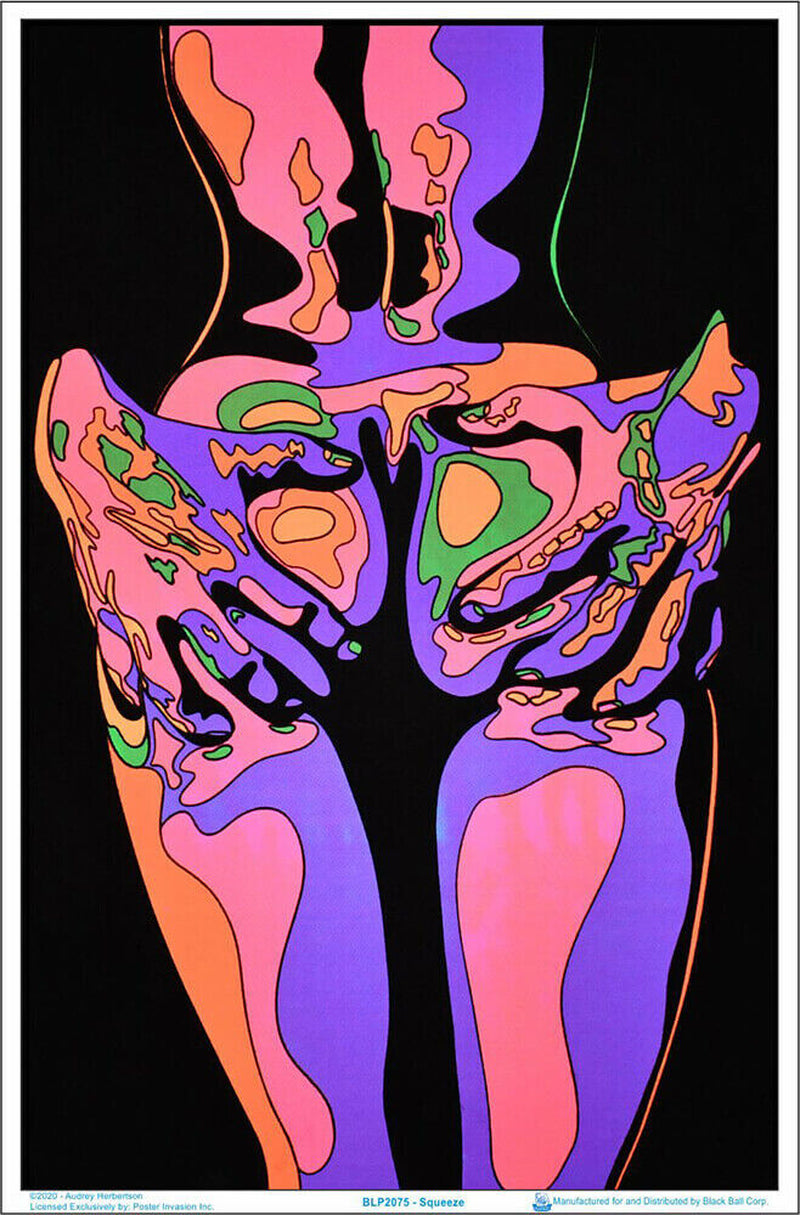 Squeeze by Audrey Herbertson Blacklight Poster - Flocked - 23" X 35"