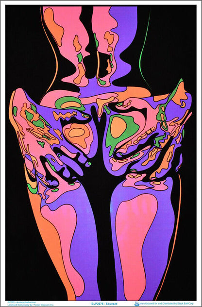 Squeeze by Audrey Herbertson Blacklight Poster - Flocked - 23" X 35"