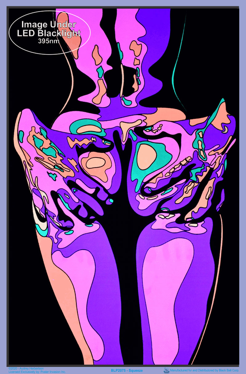 Squeeze by Audrey Herbertson Blacklight Poster - Flocked - 23" X 35"