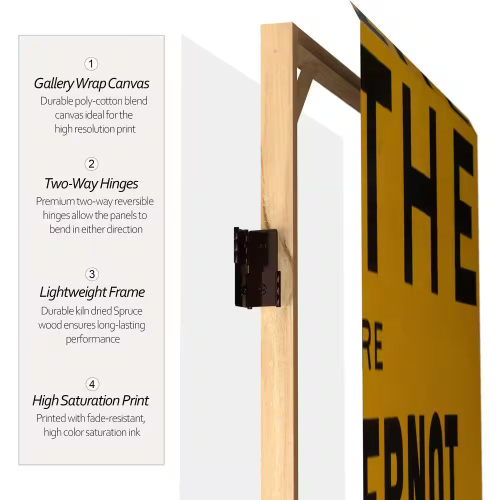 6 Ft. Printed 3-Panel Room Divider