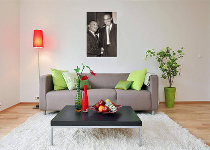 The Meeting - Malcolm X & MLK Poster 24.5" X 36.5" Laminated